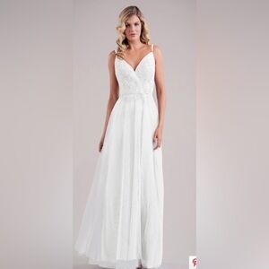 White Lace Bridal - Prom - Bridesmaids Dress